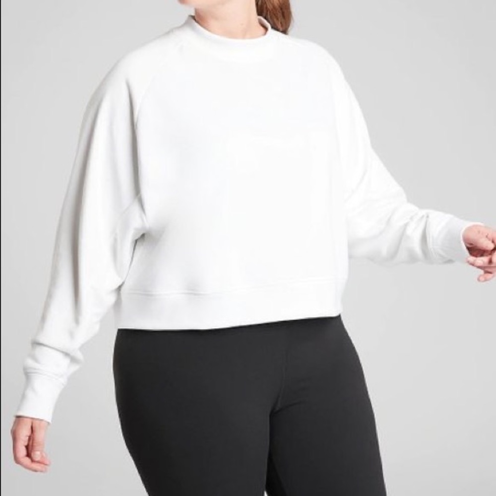 NWT Athleta Bounce Back Cropped Sweatshirt